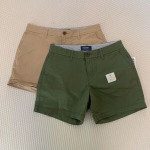 Old Navy Green and Tan Shorts Set 2